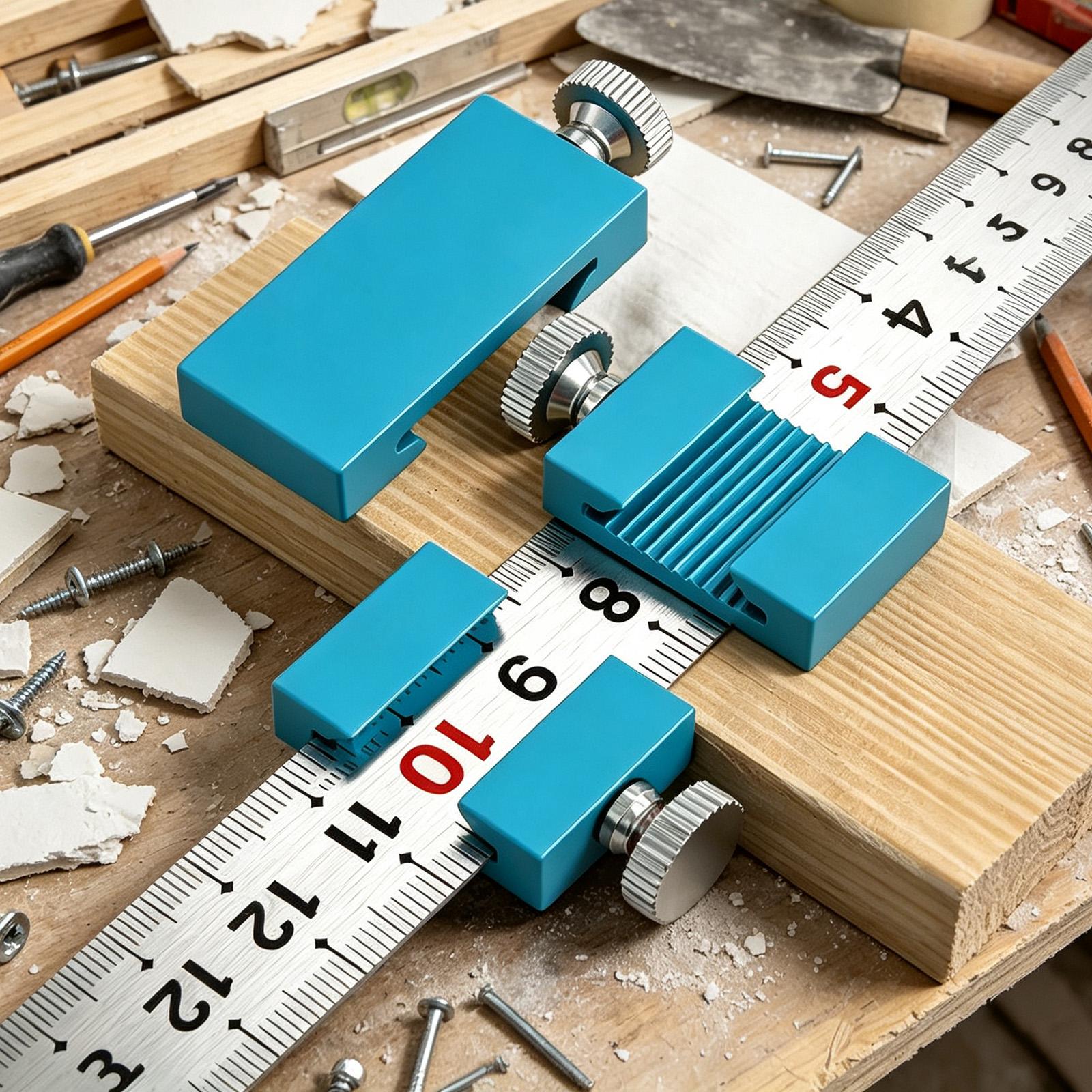 Tools For Woodworking Workshop - Столярные инструменты: стальная линейка-упор для разметки