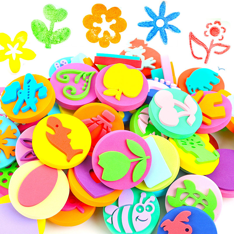 Tools Workshop For Kids - 6 шт./упаковка, губка-улыбка для рисования
