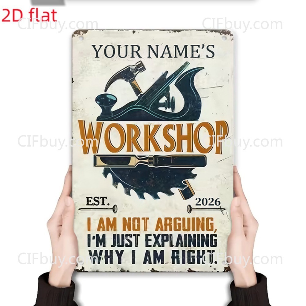 2D плоская металлическая табли – обзор и цена Workshop Tools And Names